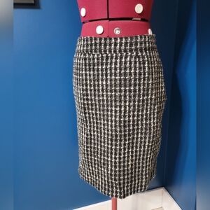 Merona Black and White Pencil Skirt